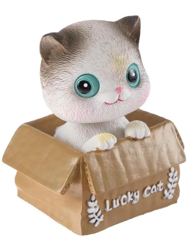 Счастливый кот на панель авто, качающий головой, СП23