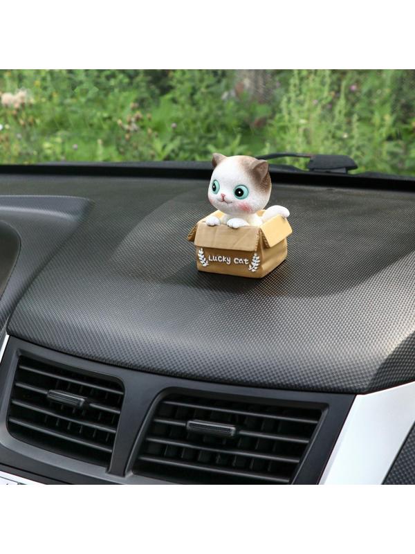 Счастливый кот на панель авто, качающий головой, СП23