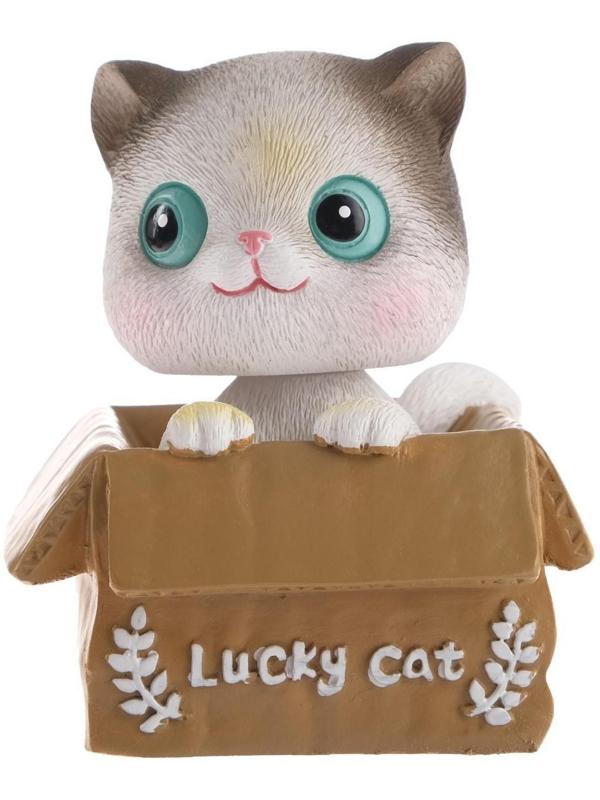 Счастливый кот на панель авто, качающий головой, СП23