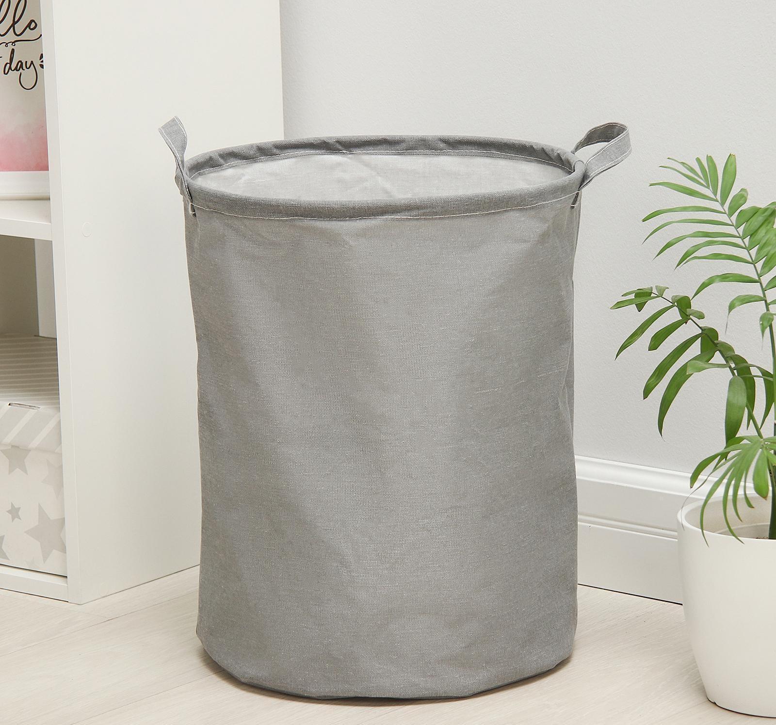 Корзина бельевая текстильная «Большая стирка», 35×45 см, цвет серый