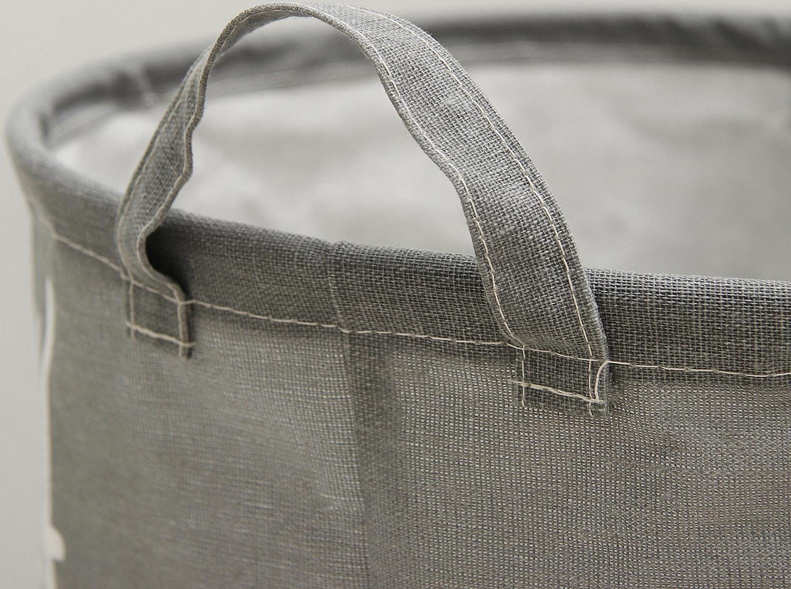 Корзина бельевая текстильная «Большая стирка», 35×45 см, цвет серый