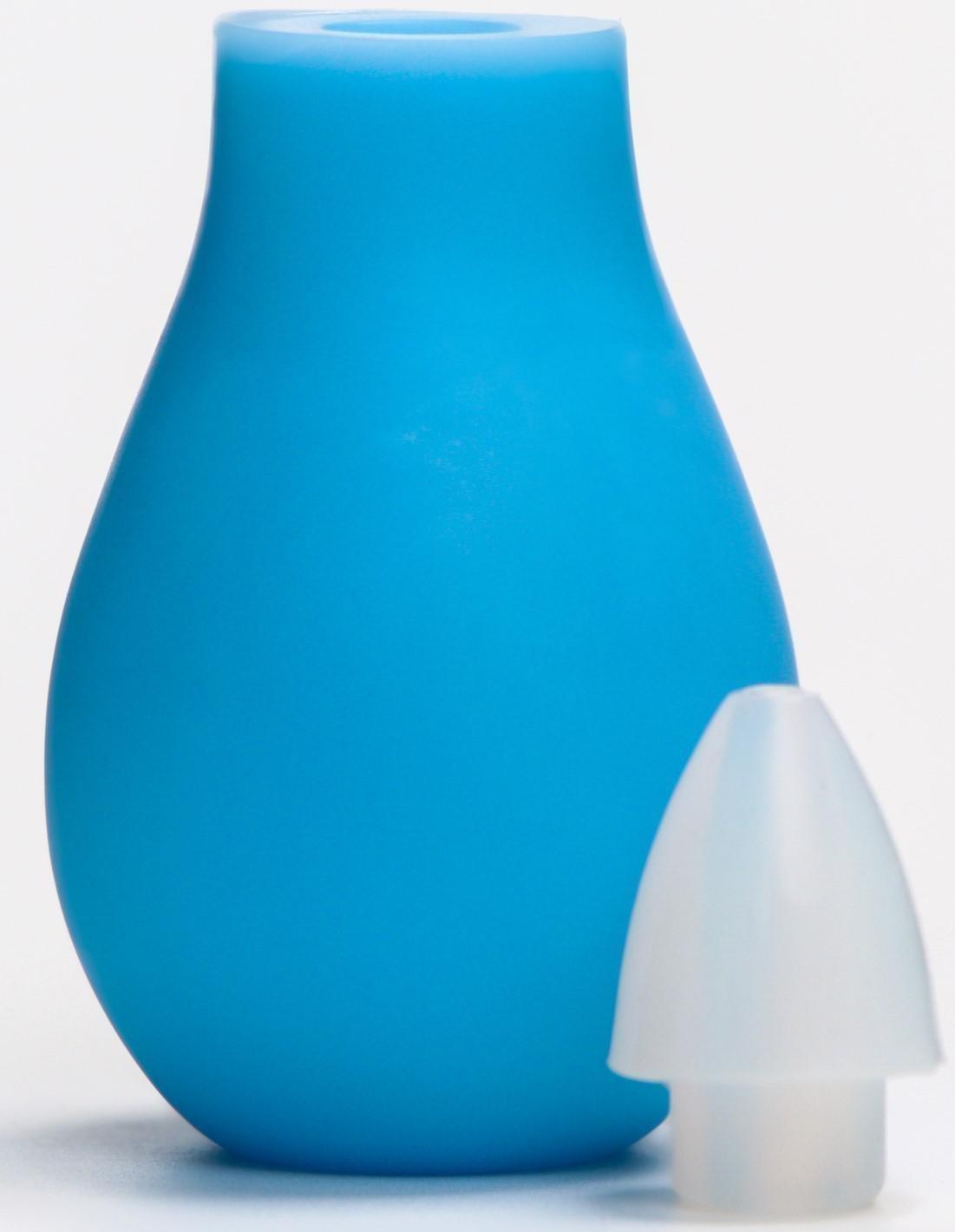 Детский назальный аспиратор, с колпачком, цвет голубой