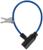 Замок навесной велосипедный, 350 мм, d=6 мм, английский ключ, микс