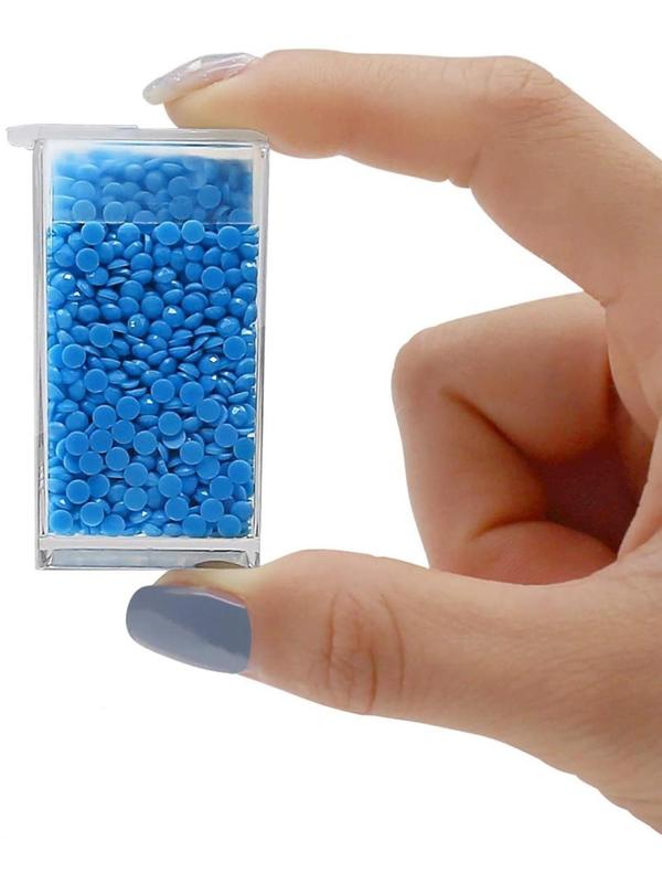 Набор контейнеров для рукоделия, 64 баночки, 1,5 × 3 × 5 см, с наклейками, 13 × 22 × 5 см, цвет прозрачный