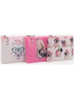 Кошелёк на молнии, цвет МИКС