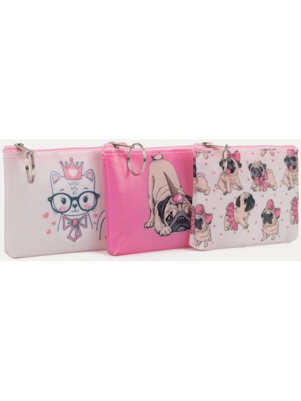 Кошелёк на молнии, цвет МИКС