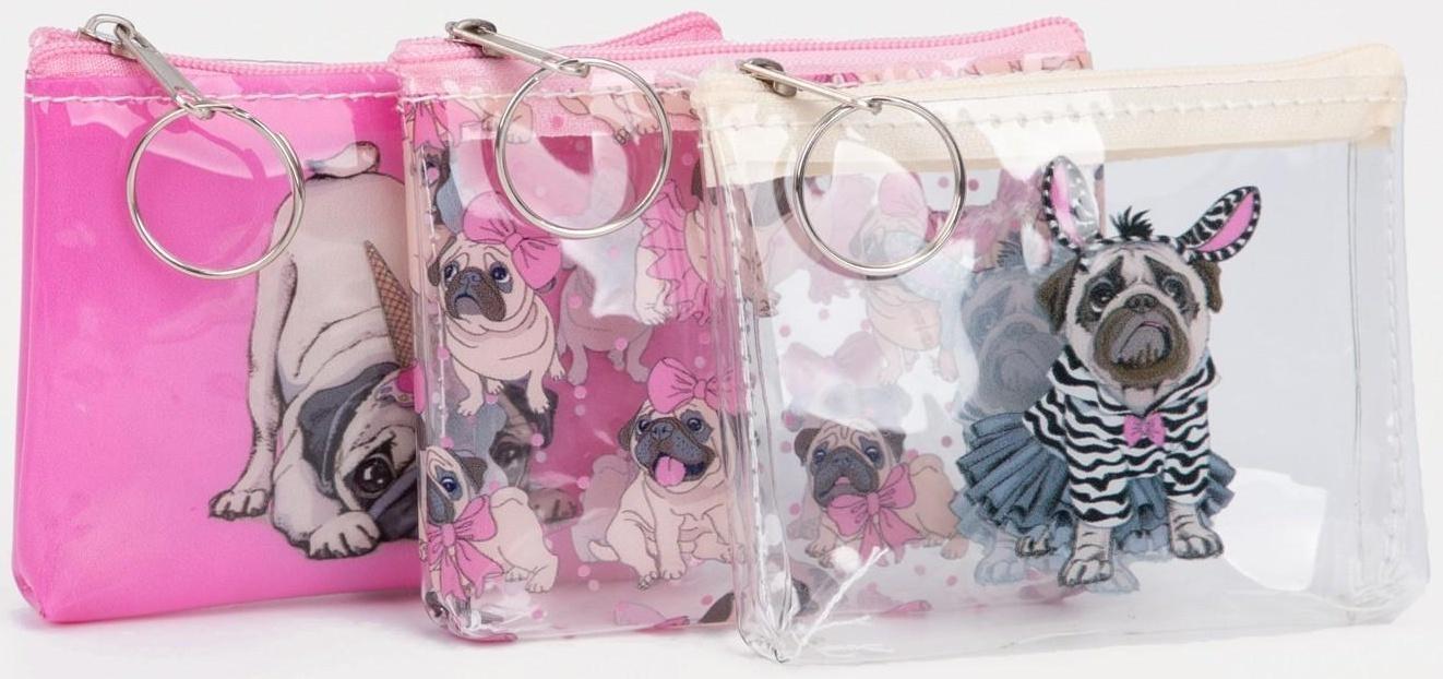 Кошелёк на молнии, цвет МИКС