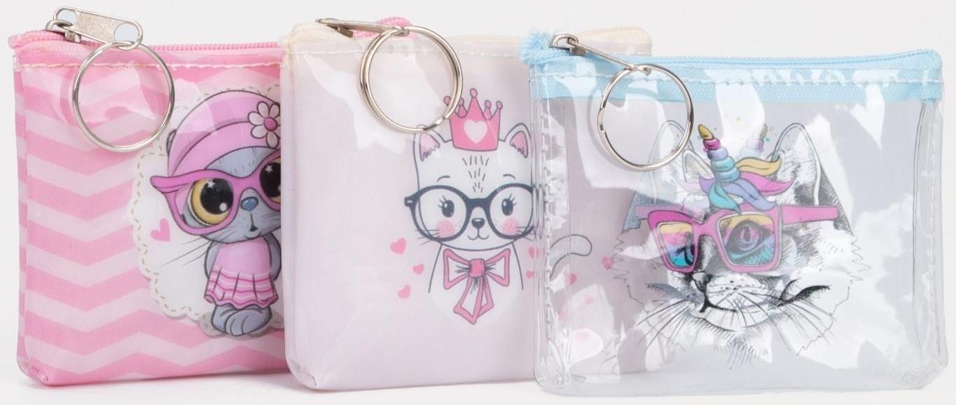 Кошелёк на молнии, цвет МИКС