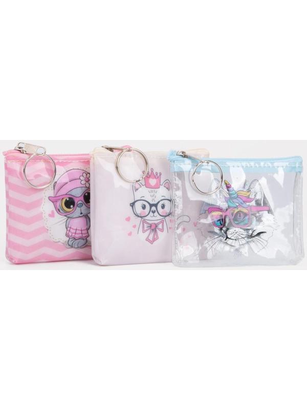 Кошелёк на молнии, цвет МИКС