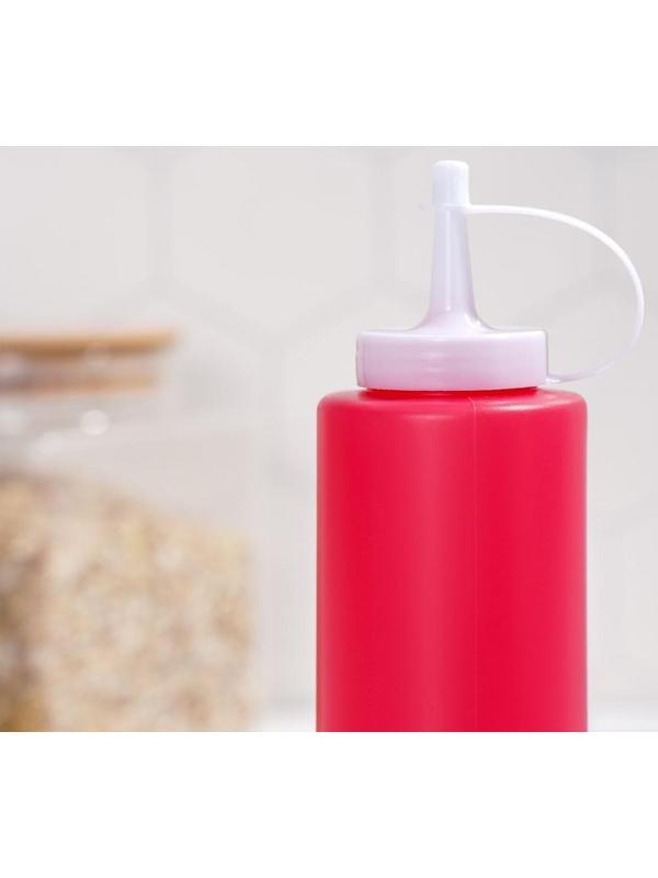 Ёмкость для соуса, 300 мл, 6×19 см, цвет красный