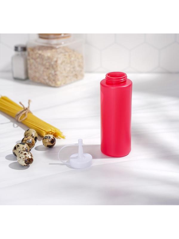 Ёмкость для соуса, 300 мл, 6×19 см, цвет красный