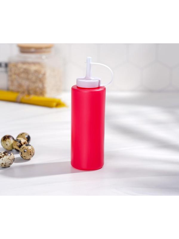 Ёмкость для соуса, 300 мл, 6×19 см, цвет красный