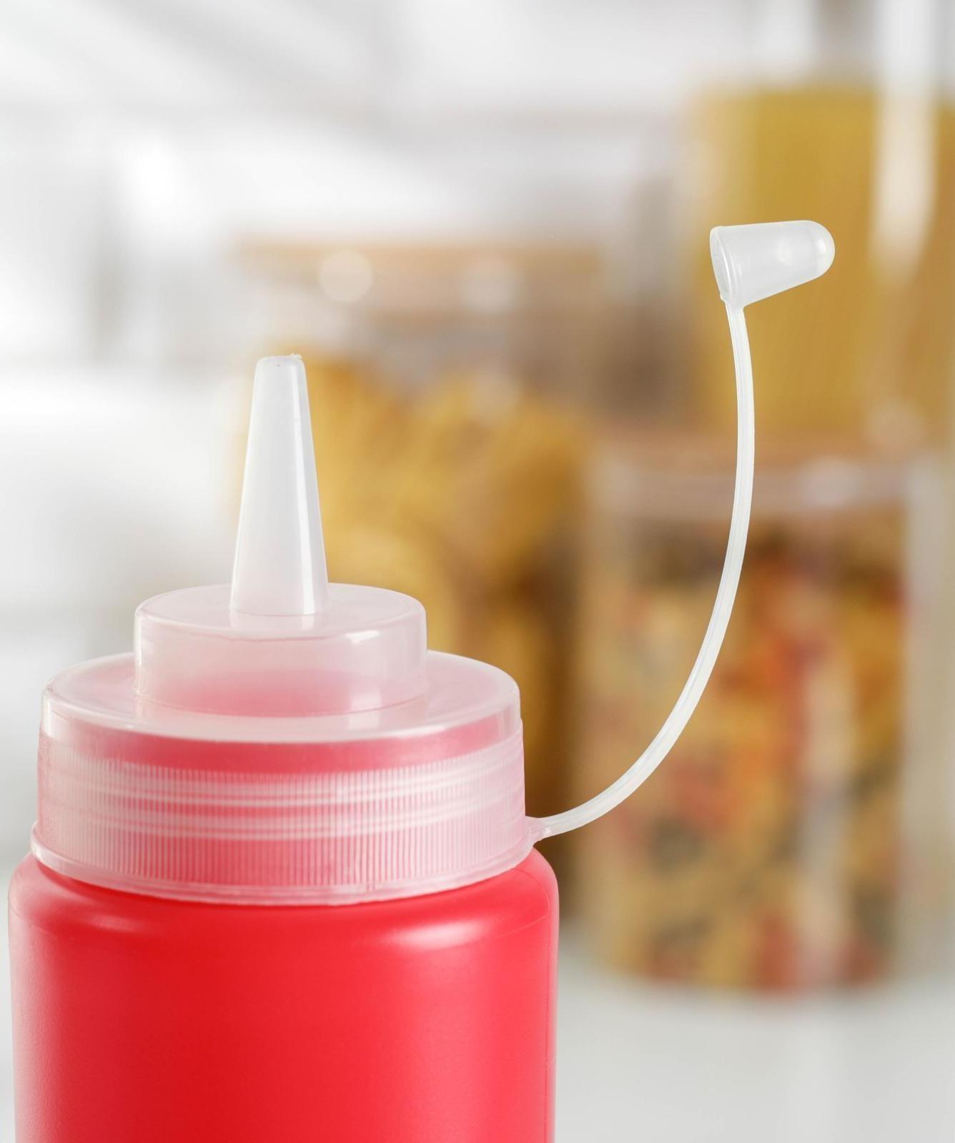 Ёмкость для соуса, 480 мл, 6,5×19,5 см, цвет красный