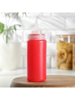 Ёмкость для соуса, 480 мл, 6,5×19,5 см, цвет красный