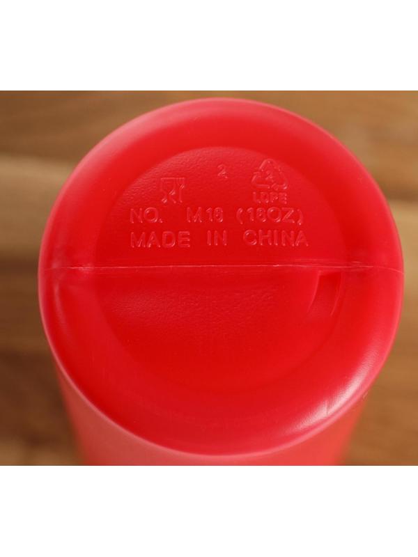 Ёмкость для соуса, 480 мл, 6,5×19,5 см, цвет красный