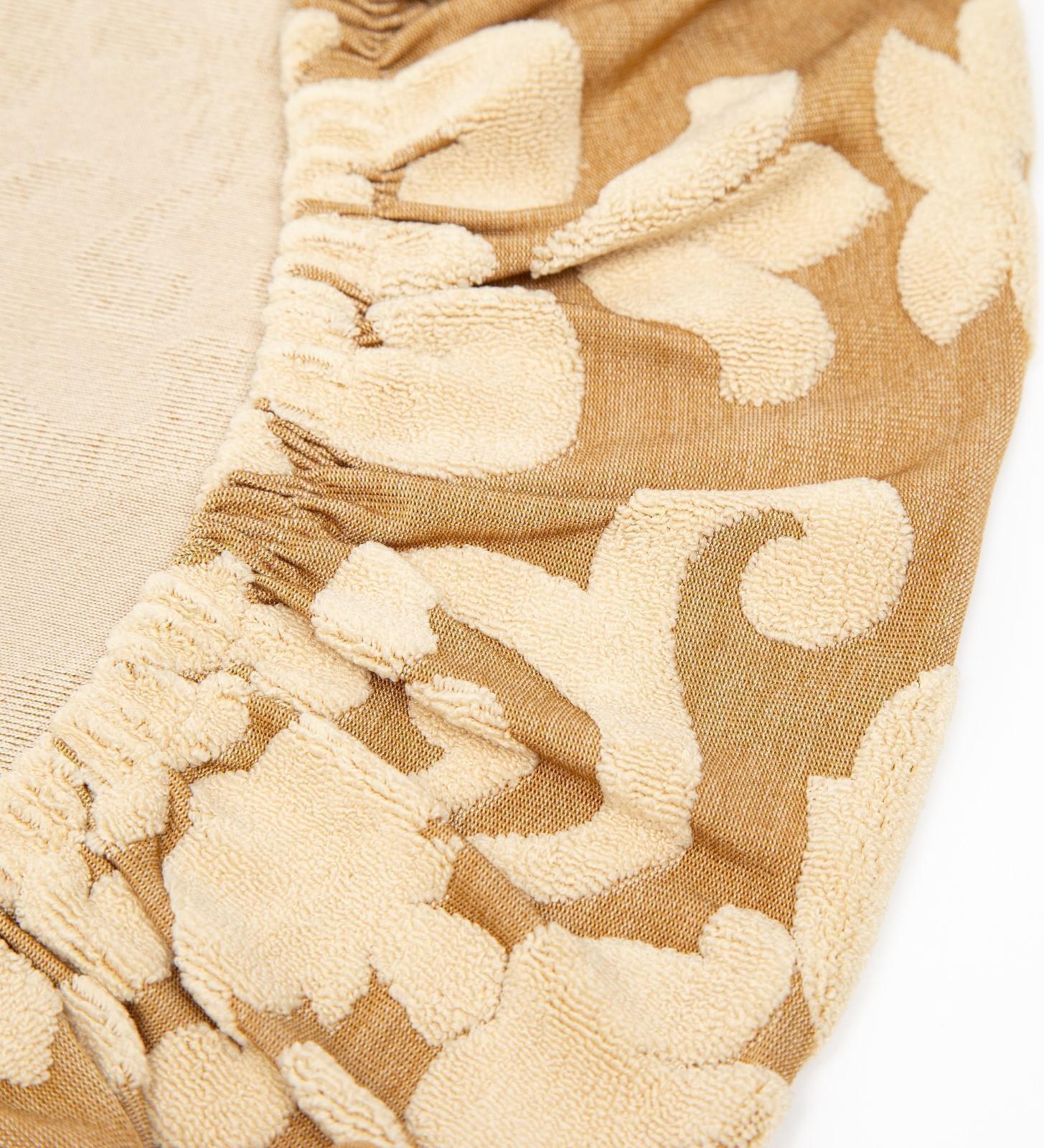 Чехол на стул трикотаж жаккард, цвет светло-коричневый, 100% полиэстер