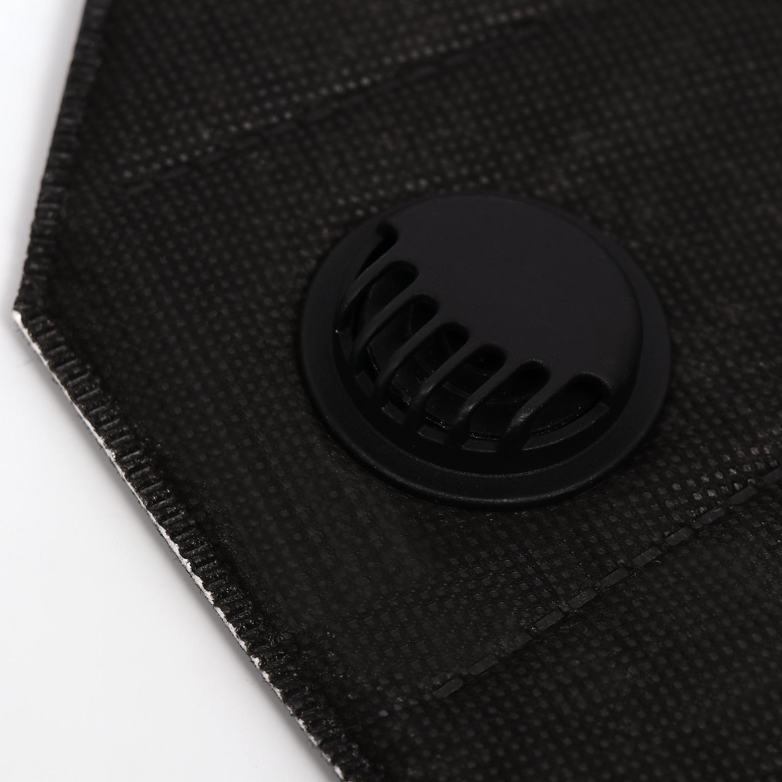 Респиратор KN95 FFP2 с клапаном, универсальный, чёрный, микс