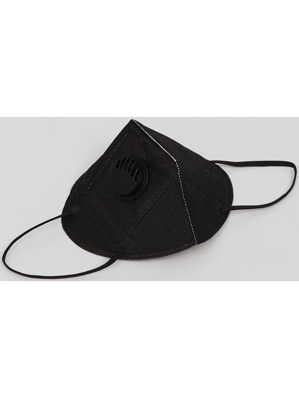 Респиратор KN95 FFP2 с клапаном, универсальный, чёрный, микс