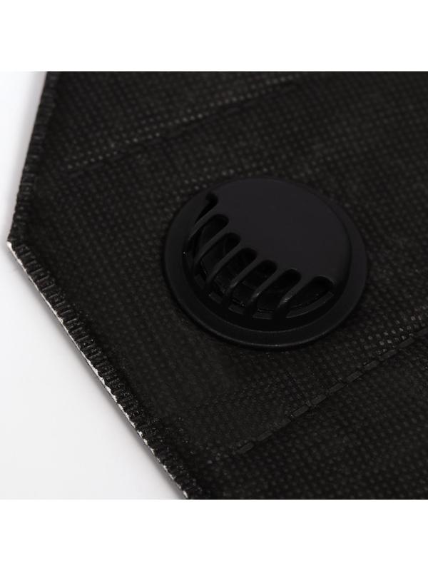 Респиратор KN95 FFP2 с клапаном, универсальный, чёрный, микс