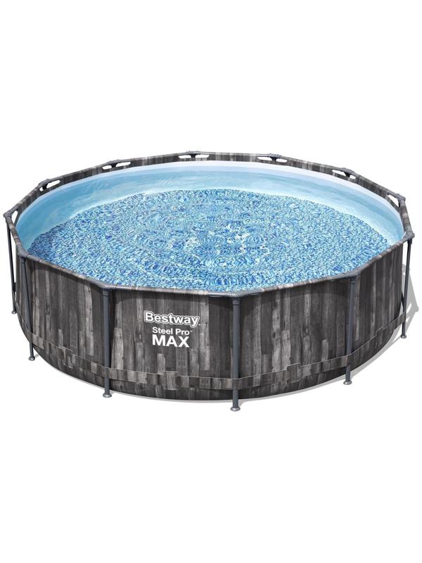 Бассейн каркасный Steel Pro, 366 х 100 см, фильтр-насос, лестница, 5614Х Bestway