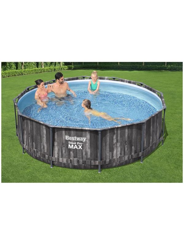 Бассейн каркасный Steel Pro, 366 х 100 см, фильтр-насос, лестница, 5614Х Bestway