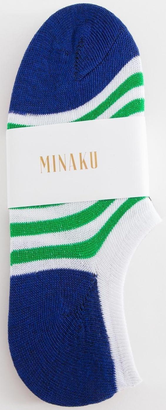 Набор носков мужских укороченных MINAKU «Полоски», 3 пары, размер 40-41 (27 см)