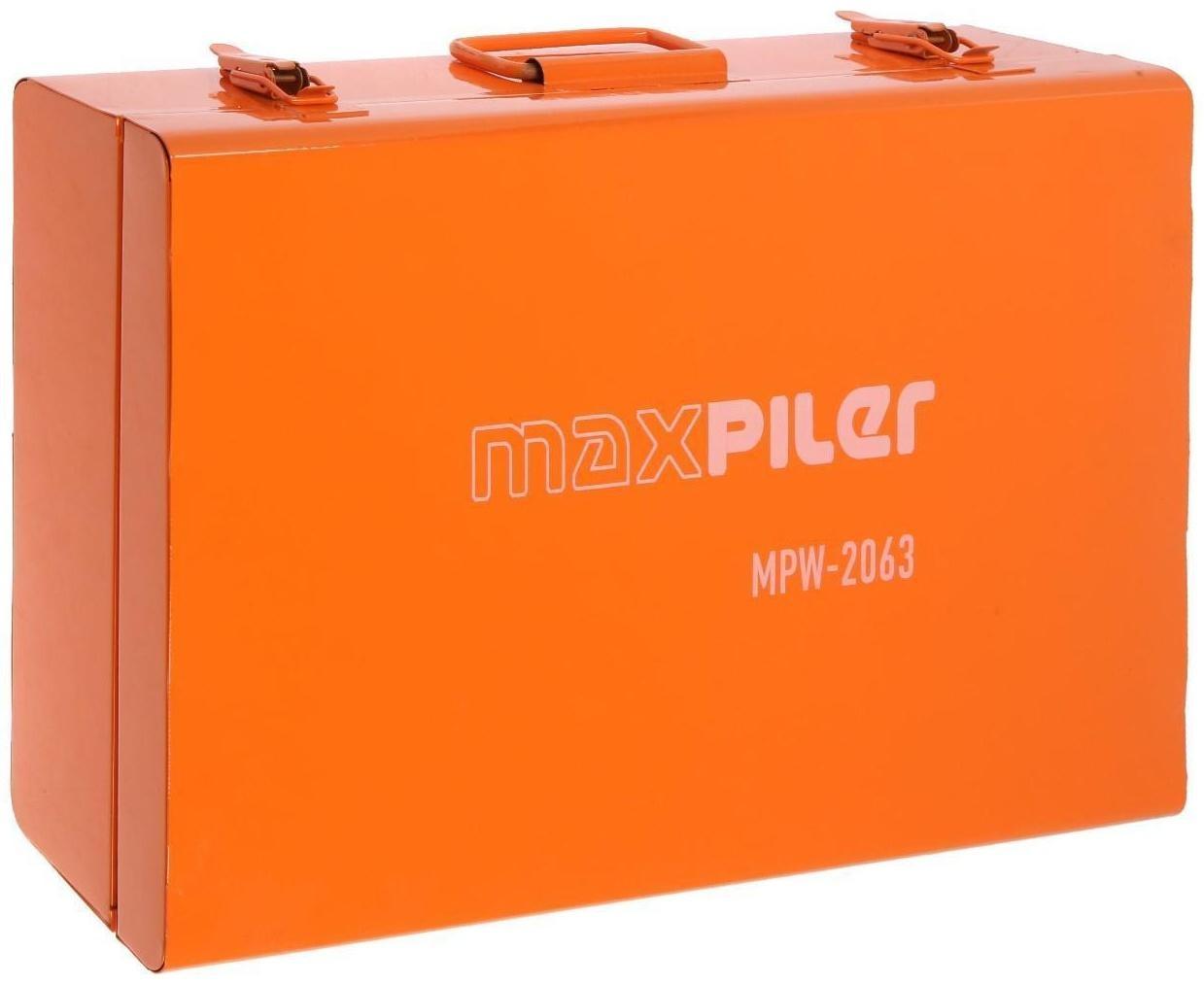 Аппарат для сварки пластиковых труб MAXPILER MPW-2063, 2000 Вт, 300°С, 20/25/32/40/50/63 мм