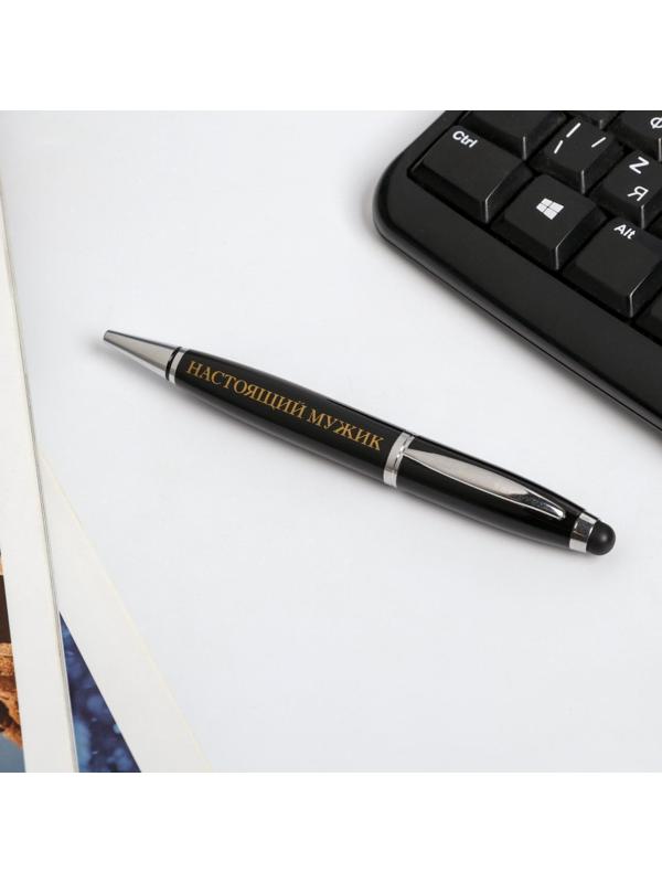 Ручка флеш-карта на открытке «Настоящий мужик», 4 ГБ