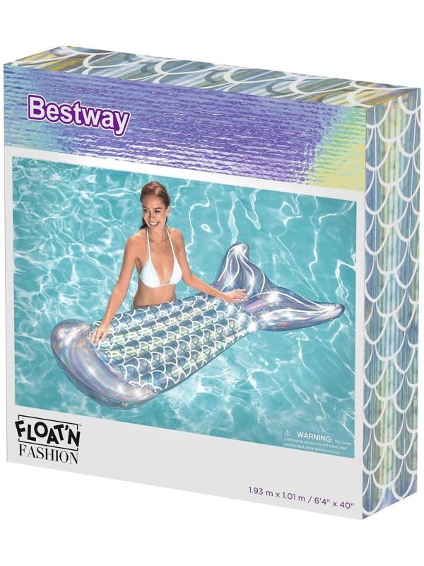 Матрас надувной для плавания «Хвост русалки», 193 x 101 см, 43413 Bestway