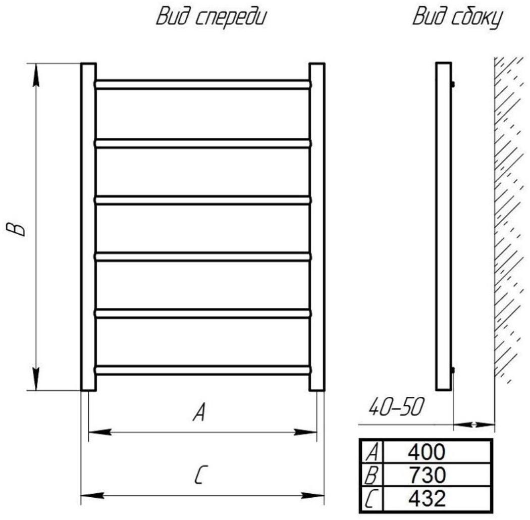 Полотенцесушитель водяной ТЕРА 