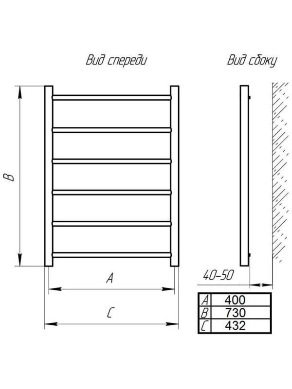 Полотенцесушитель водяной ТЕРА 