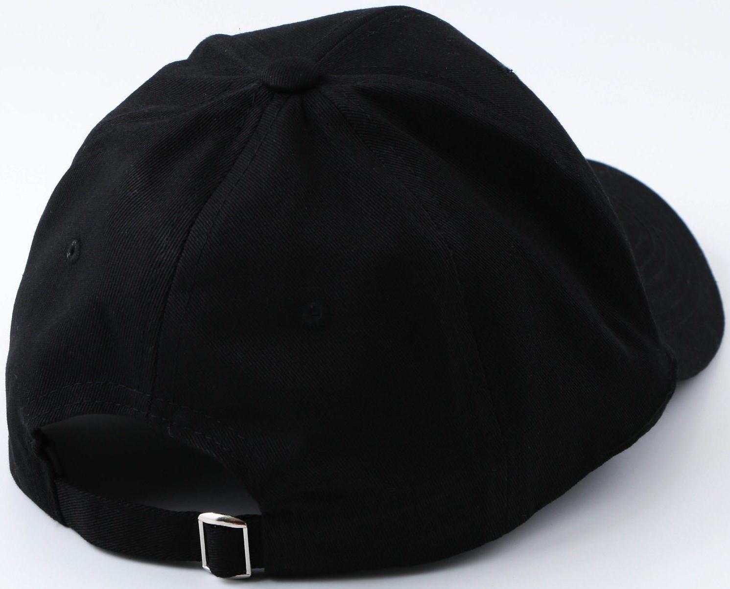 Кепка чёрная с кольцами, р-р 56см