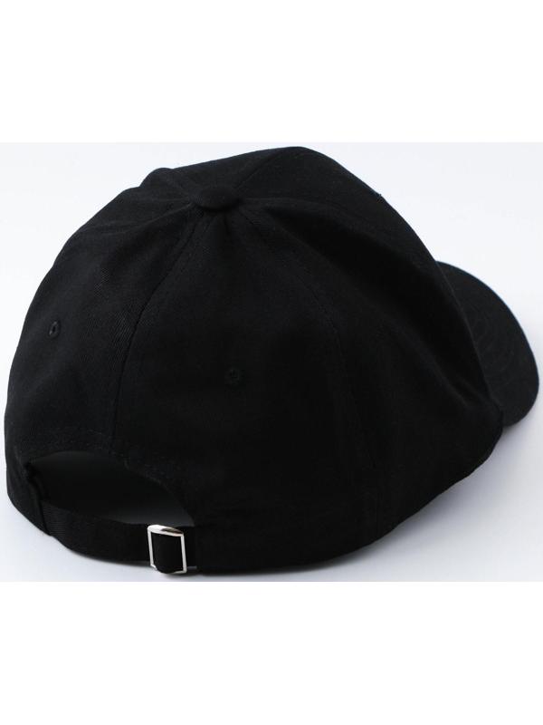 Кепка чёрная с кольцами, р-р 56см