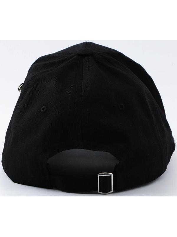 Кепка чёрная с кольцами, р-р 56см