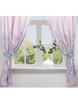 Комплект штор для кухни с подхватами Этель Meow 145х180см-2 шт., 100% п/э