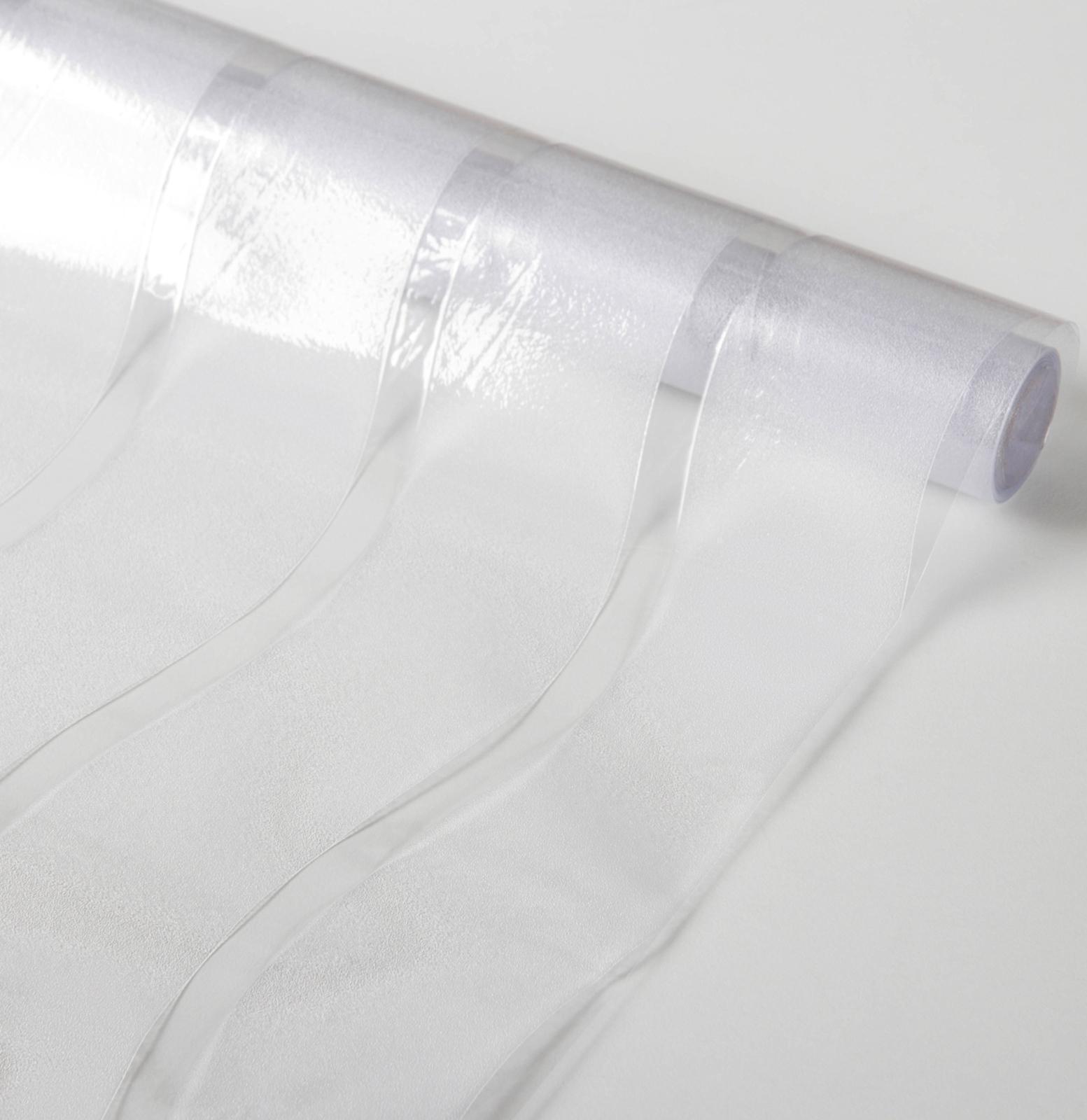 Витражная плёнка «Волна», 45×200 см, цвет прозрачный