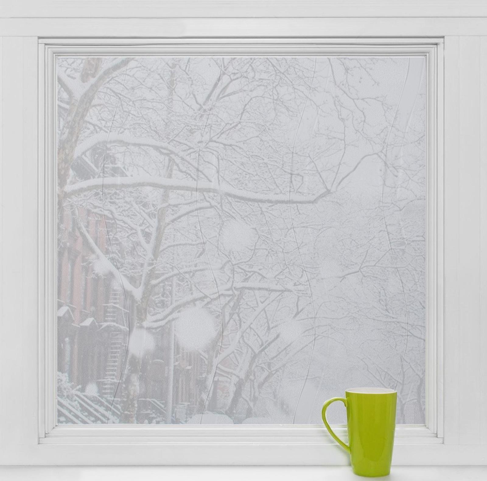 Витражная плёнка «Волна», 45×200 см, цвет прозрачный