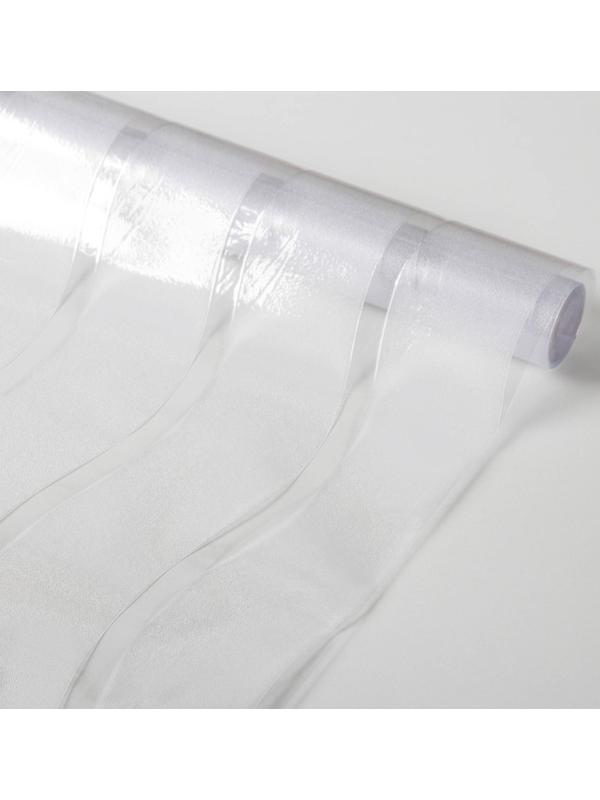 Витражная плёнка «Волна», 45×200 см, цвет прозрачный