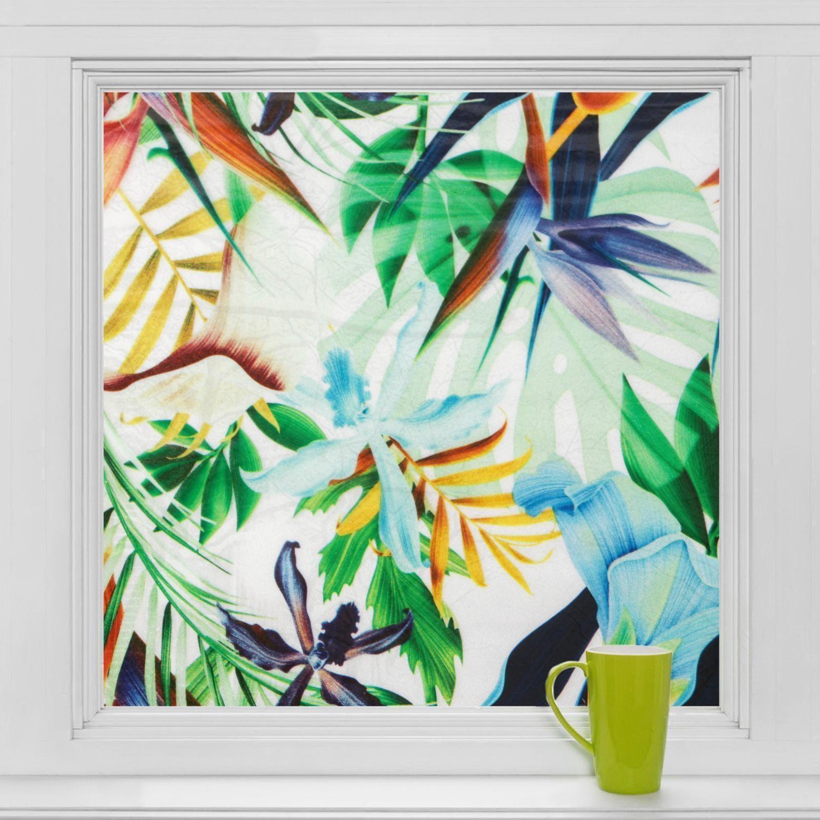 Витражная плёнка «Тропики», 45×200 см