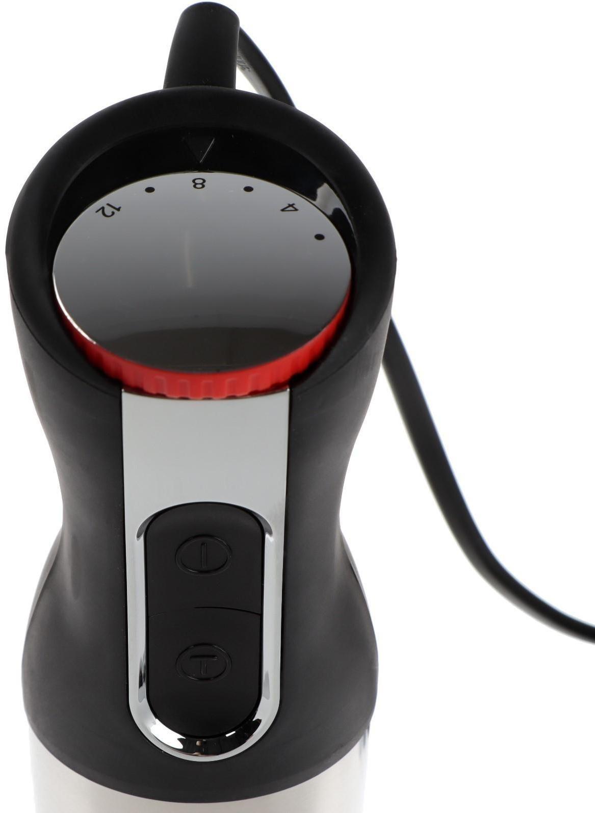 Блендер Bosch MS 62 M 6110, погружной, 1000 Вт, 0.6 л, 12 скоростей, режим турбо, чёрный