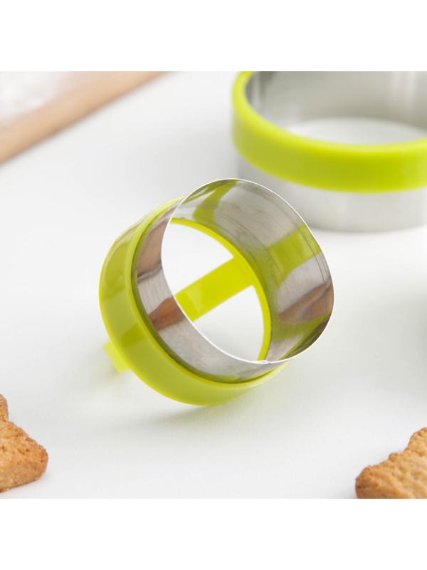 Набор форм для вырезания печенья KONFINETTA «Круг», 7×4,5 см, 3 шт, цвет МИКС