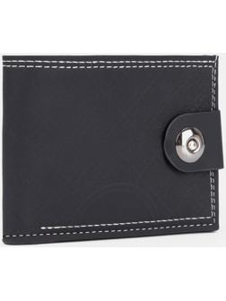 Портмоне на клапане, цвет чёрный