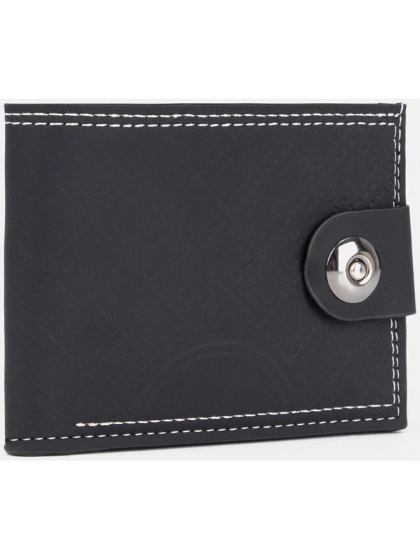 Портмоне на клапане, цвет чёрный