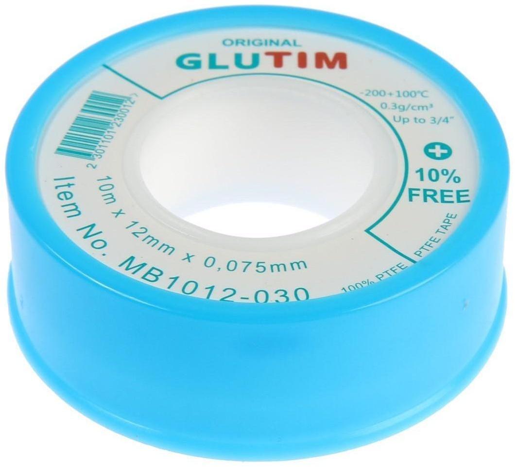 Лента ФУМ TIM MB1012-030, для воды, 12 мм х 0,075 мм х 10 м