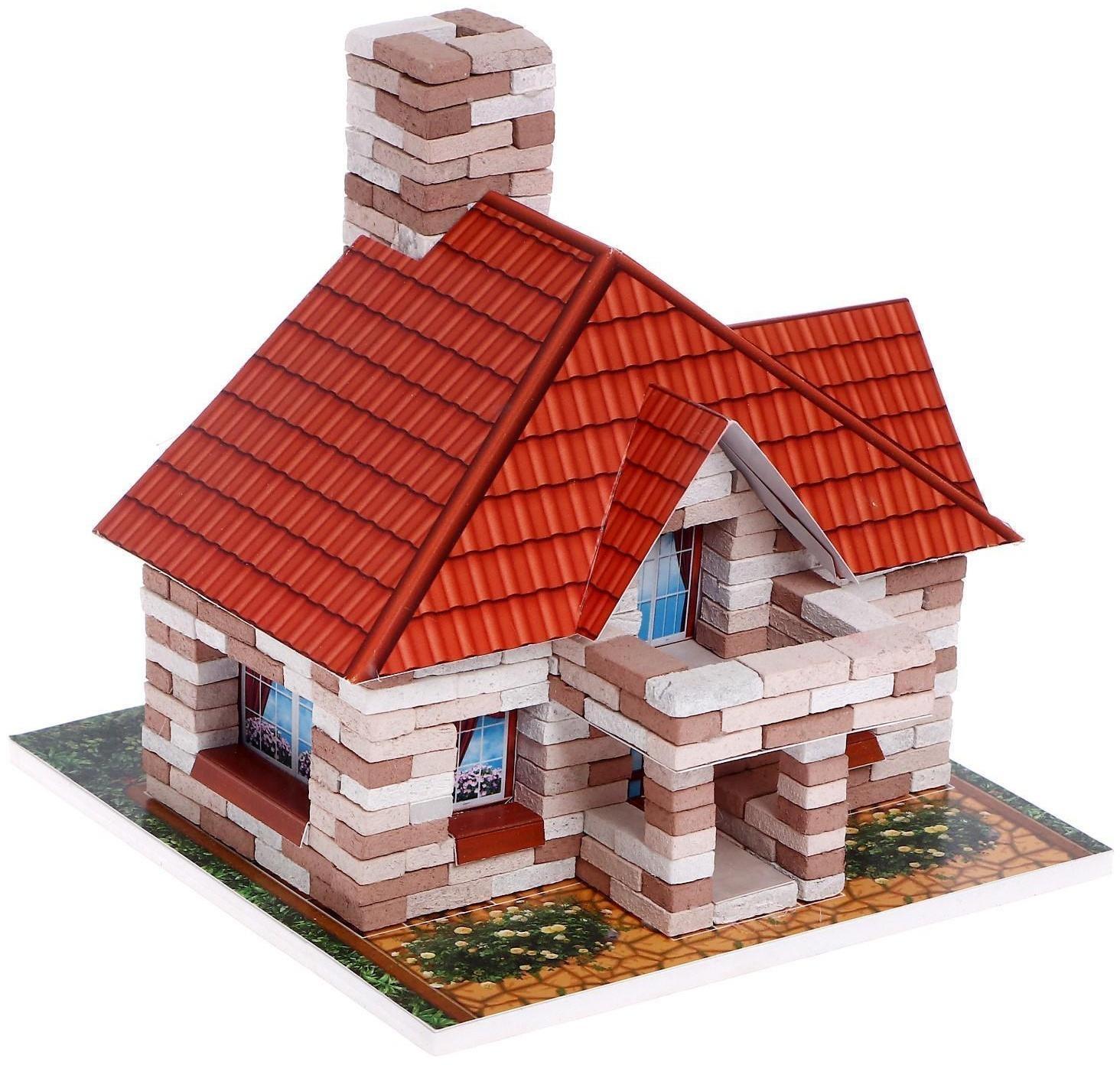 Конструктор из кирпичиков «Домик», 381 деталь