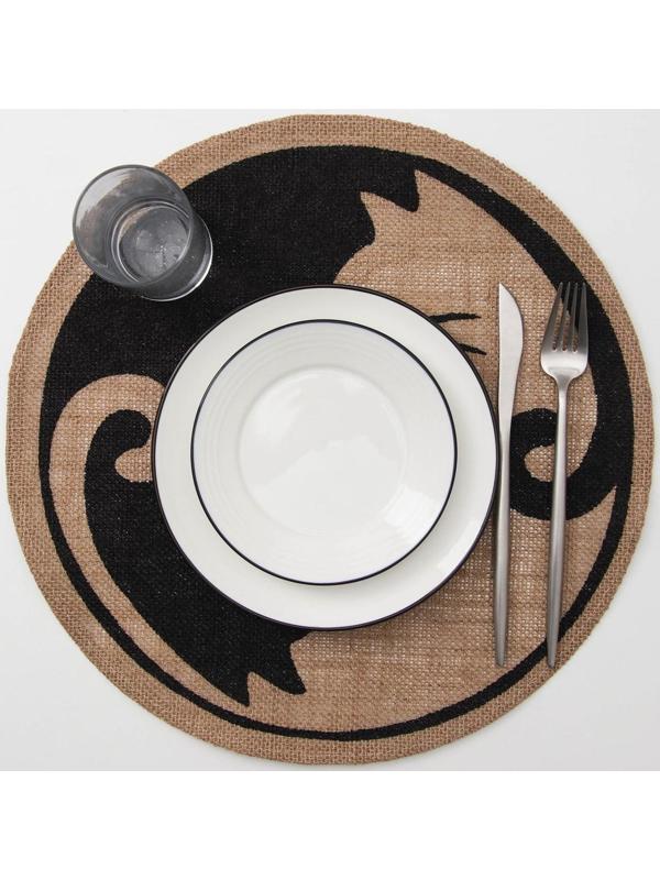 Салфетка сервировочная «Инь и ян», 38×38 см