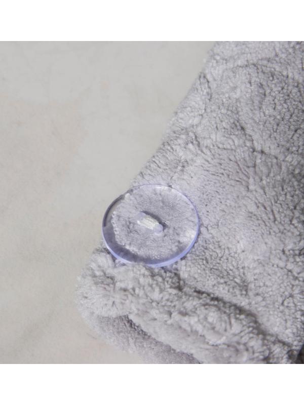 Чалма с пуговкой для сушки волос Доляна «Нежность», микрофибра, цвет МИКС