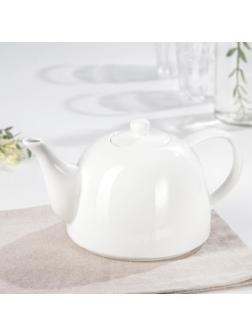 Чайник керамический заварочный «Классика», 500 мл, цвет белый