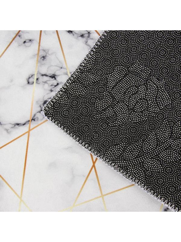 Набор ковриков для ванной и туалета Доляна «Мрамор», 2 шт: 50×80, 40×50 см