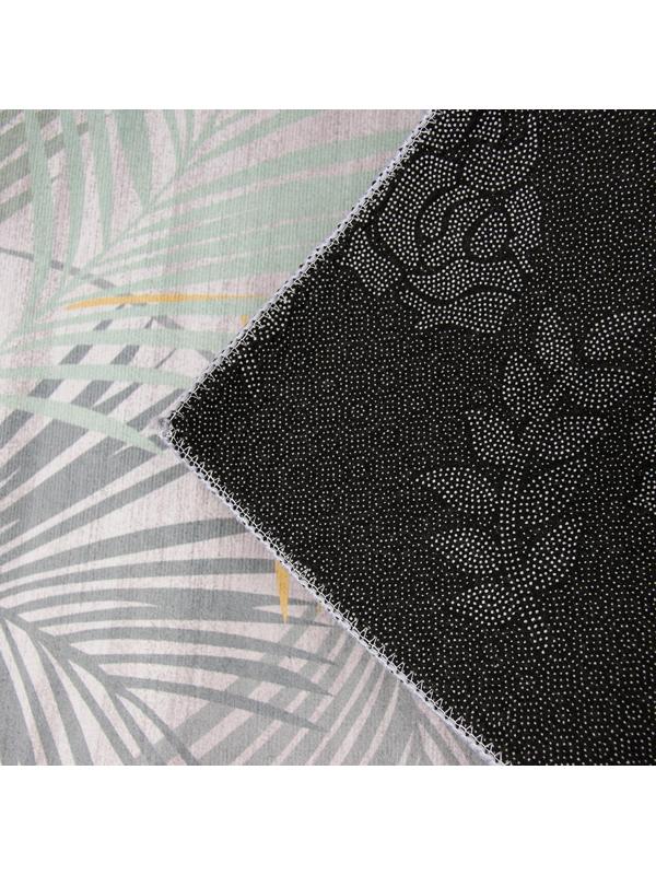 Набор ковриков для ванной и туалета Доляна «Тропики», 2 шт: 50×80, 40×50 см